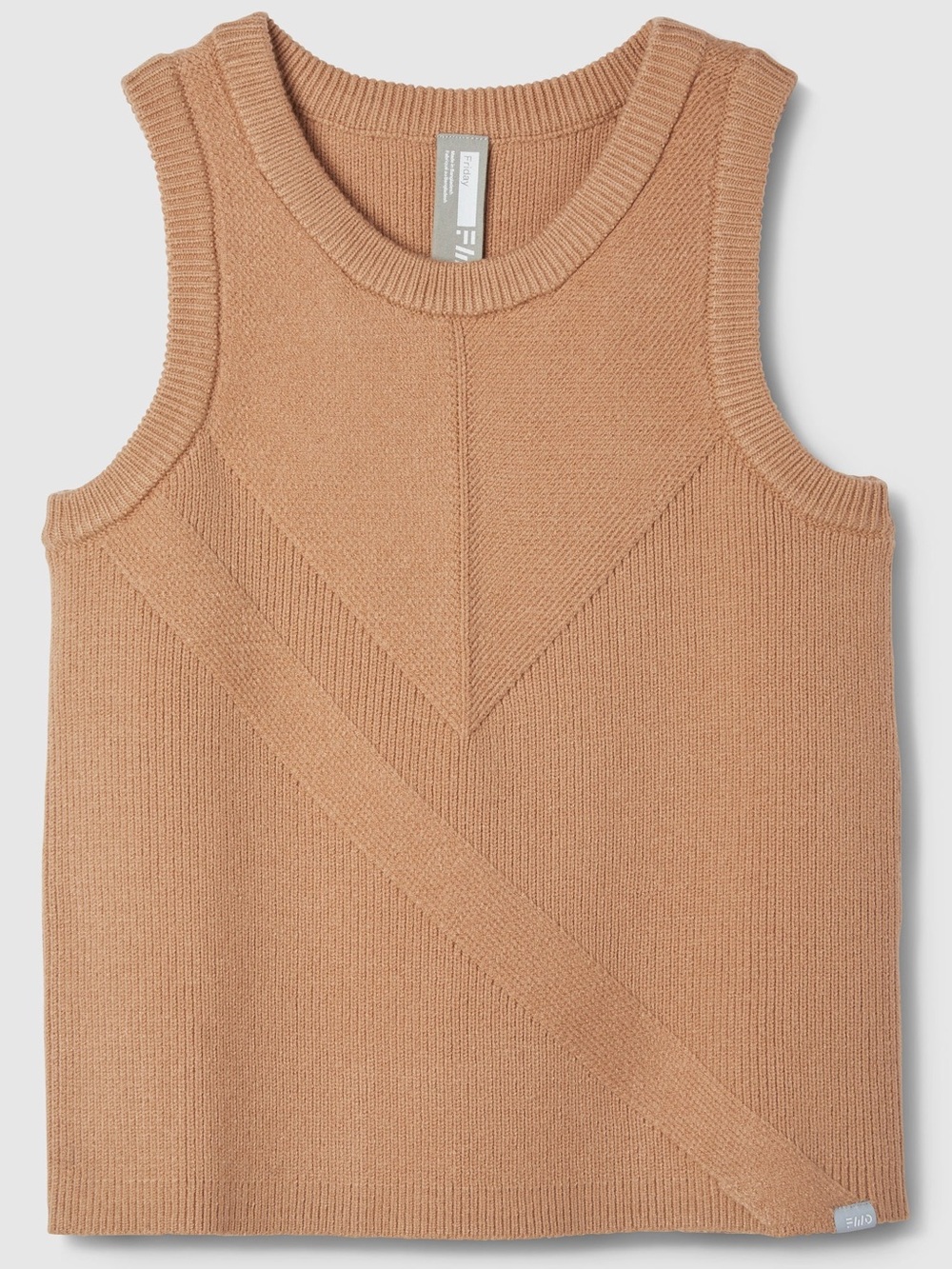 Friday FWD Sleeveless Knit Tank Top in Light Brown / Tan - Size XS